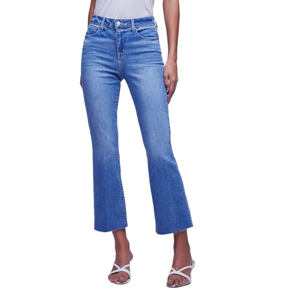 L’Agence Womens L'agence Kendra High-Rise Crop Flare Jean